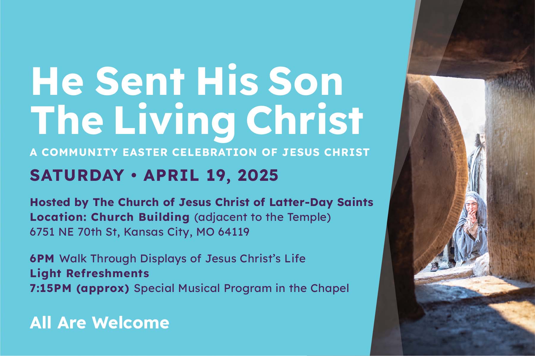 Easter Program Lds Community Easter Celebration - He Sent His Son: The Living Christ - The ...